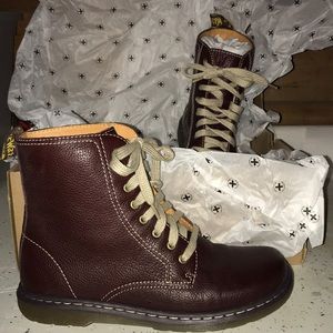 Brand New Deep Mahogany Leather Felice Dr.Martens